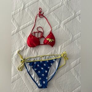 Undergirl Red and Blue Star Bikini